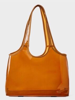 Shade & Shore Orange Jelly Tote Bag. Brand New.